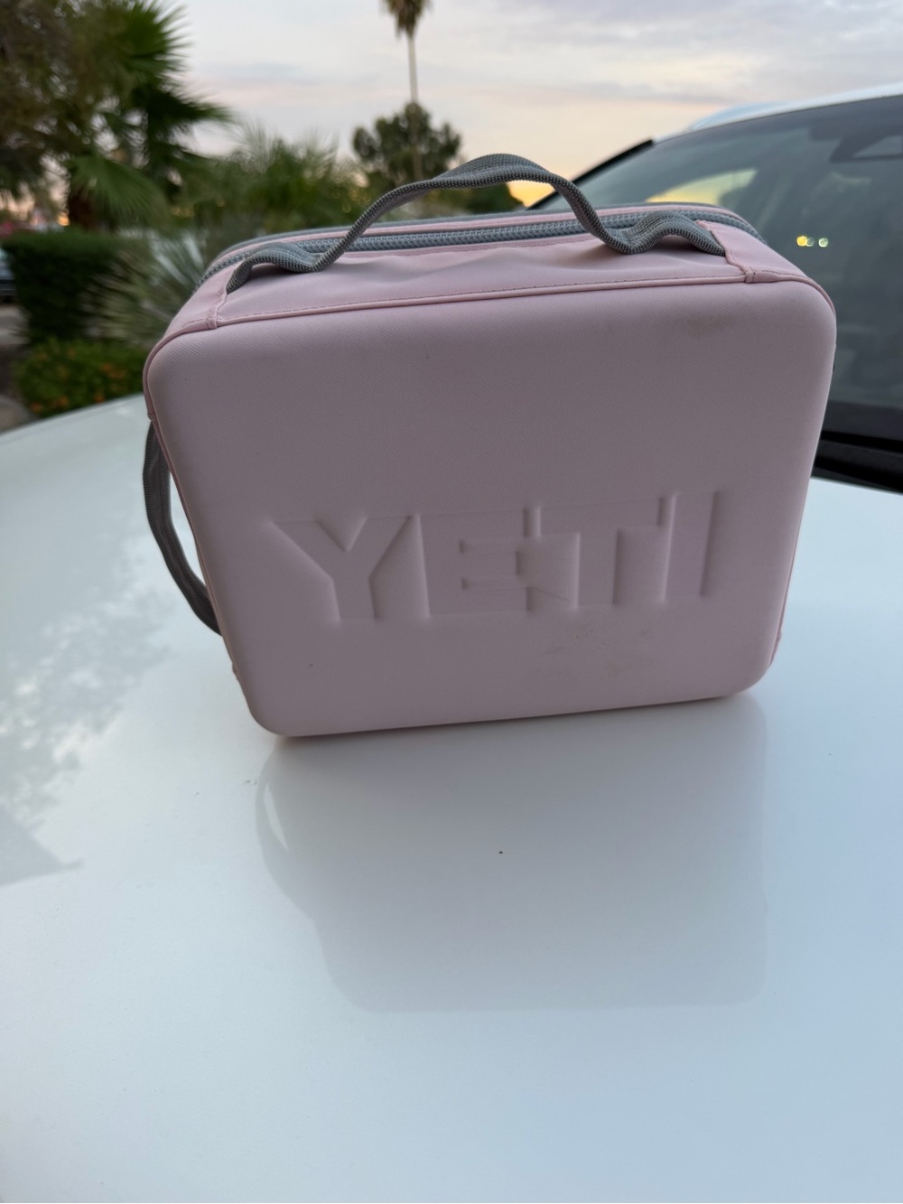 Yeti Pink and Gray Insulated Lunch Box - Picture 2 of 5